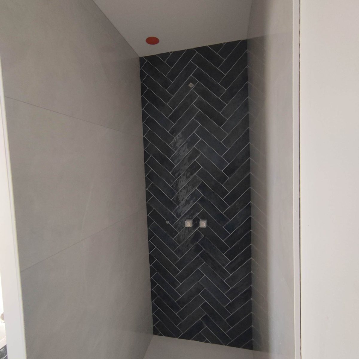 Douche chevron noir — BC Carré